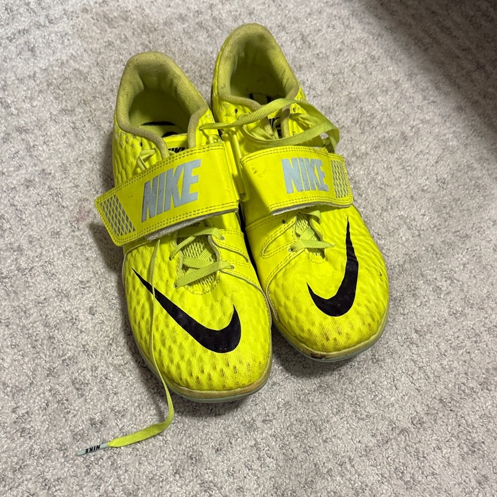 Nike Kids Bright Yellow high jump spikes